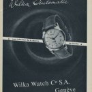 1956 Wilka Watch Company Switzerland Vintage 1956 Swiss Ad Suisse Advert Geneva Geneve