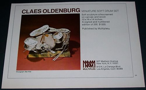 Claes Oldenburg Vintage 1971 Art Ad Advert Advertisement