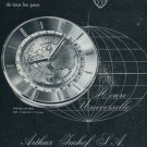 Imhof Clock Company Vintage 1960 Swiss Ad Suisse Advert Horlogerie Arthur Imhof