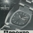 1974 Pronto Watch Company L Maitre & Fils Noirmont Switzerland Vintage 1974 Swiss Ad Suisse Advert
