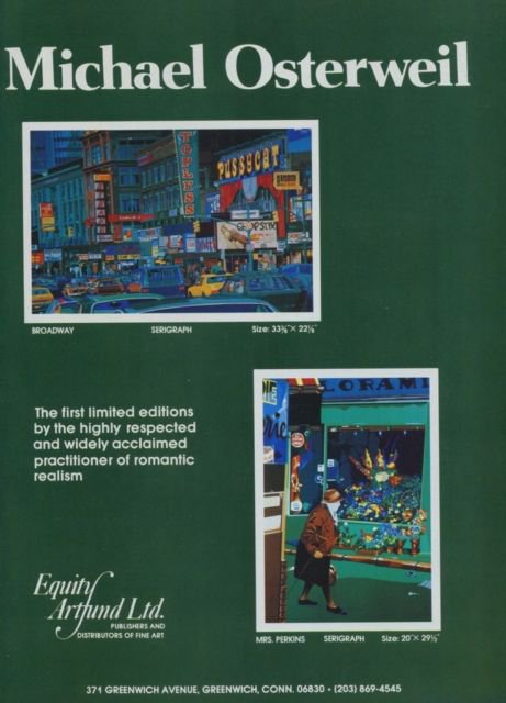 Michael Osterweil Broadway Mrs. Perkins Vintage 1982 Art Ad