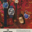 1974 Jaquet-Droz Watch Company Bienne Switzerland Vintage 1974 Swiss Ad Suisse Advert