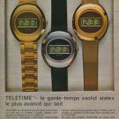 Gruen Watch Company Neuchatel Switzerland Vintage 1974 Swiss Ad Suisse Advert