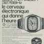 1974 Favre-Leuba Watch Company Quartz Raider Advert Vintage 1974 Swiss Ad Suisse Advert