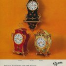 Azura Clock Company Switzerland Vintage 1974 Swiss Ad Suisse Advert Horlogerie