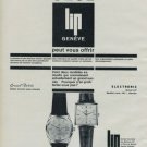 Lip Watch Company Switzerland 1965 Swiss Ad Suisse Advert Horlogerie Horology