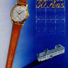1951 Technos Watch Company 50 Year Anniversary Vintage 1951 Swiss Ad Suisse Advert Switzerland