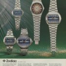 1974 Zodiac Watch Company Le Locle Switzerland Vintage 1974 Swiss Ad Suisse Advert