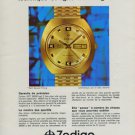 1970 Zodiac Watch Company Switzerland Zodiac SST 36000 Advert 1970 Swiss Ad Suisse Advert