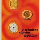Swiza Clock Company Delemont Switzerland Vintage 1970 Swiss Ad Suisse Advert