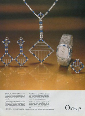 Omega Watch Company Louis Brandt & Frere SA Vintage 1977 Swiss Ad Suisse Advert