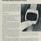 1970 Hamilton Watch Company Pulsar Vintage 1970 Swiss Magazine Article Technique