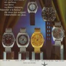 1970 Aquastar Watch Company Switzerland Swiss Print Ad Suisse Publicite Montres Schweiz