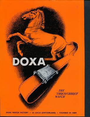 1950 Doxa Watch Company Le Locle Switzerland 1950 Swiss Ad Suisse Advert Horlogerie Horology