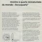 Bulova Watch Company Accuquartz Vintage 1972 Swiss Ad Suisse Advert Horlogerie
