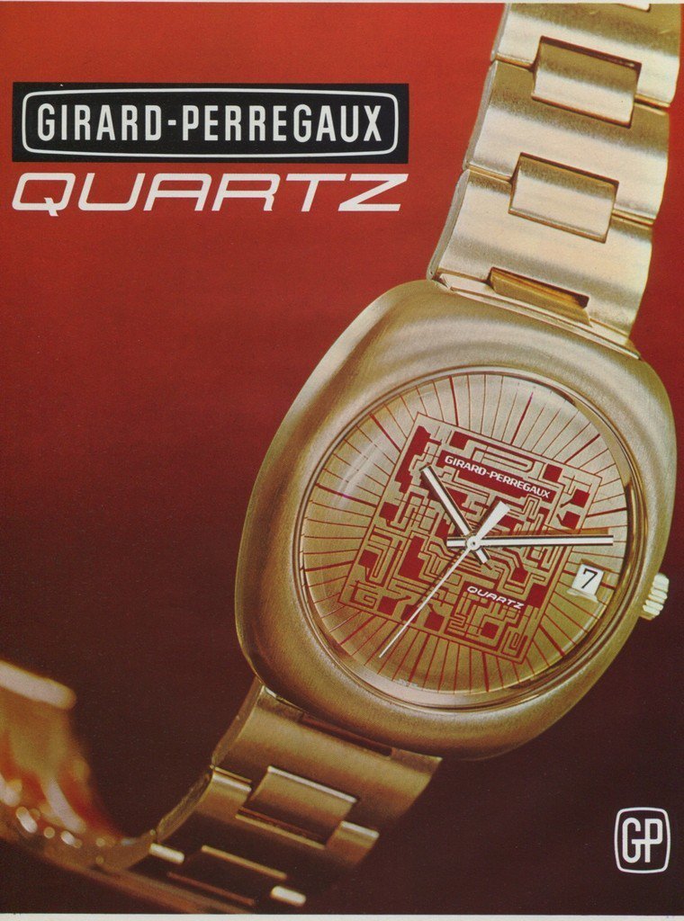 1972 Girard-Perregaux Watch Company  Vintage 1972 Swiss Ad Suisse Advert