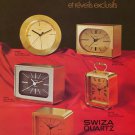 1976 Swiza Clock Company Louis Schwab SA Vintage 1976 Swiss Ad Suisse Advert Horology