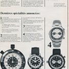 Breitling Watch Company Vintage 1973 Swiss Ad Suisse Advert SuperOcean AutoTime