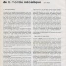 1973 Performances Meconnues de la Montre Mecanique by P. Beguin 1973 Swiss Magazine Article
