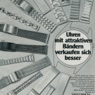 1977 Friedrich Stahl KG Watch Band Company Germany Vintage 1977 Swiss Ad  Suisse Advert