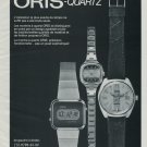 Oris Watch Company Vintage 1977 Swiss Ad Suisse Advert Horology Switzerland