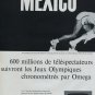 1968 Omega Watch Company Omegascope Advert Olympics Vintage 1968 Swiss Ad Suisse Advert