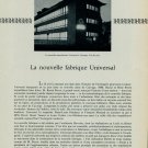 1956 La Nouvelle Fabrique Universal Watch Company Vintage 1956 Swiss Magazine Article