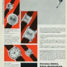 Doxa Watch Company Switzerland Vintage 1965 Swiss Ad Suisse Advert Horlogerie