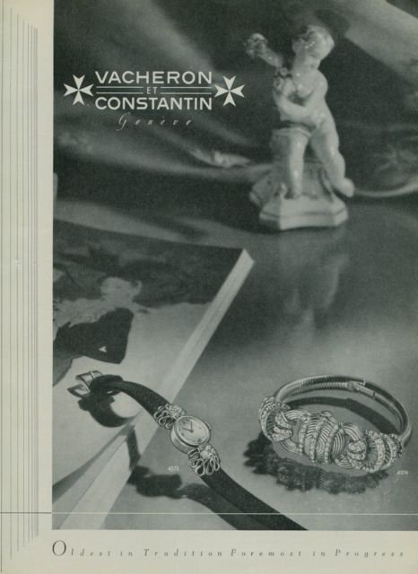 1950 Vacheron & Constantin Watch Company Geneve Vintage 1950 Swiss Ad Suisse Advert Switzerland