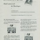 1956 Outil Universel de l'Horloger Info + Instruction 1956 Swiss Magazine Article
