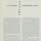 1956 SwissAir and Swiss Civil Aviation Vintage 1956 Swiss Magazine Article Swiss Air 1956 SwissAir and Swiss Civil Aviation Vintage 1956 Swiss Magazine Article Swiss Air