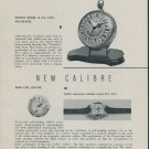 1957 Mido Watch Co. Tourist Everlight New Models Calibres 1957 Swiss Magazine Article