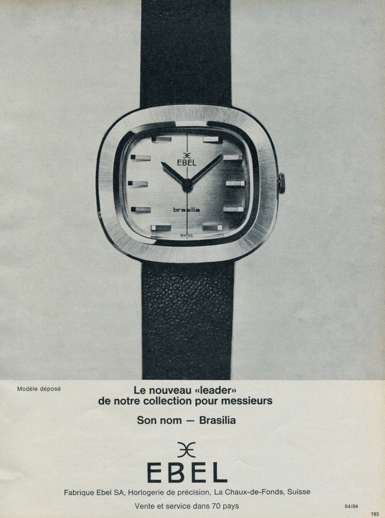 Ebel Watch Company Switzerland Brasilia 1965 Swiss Ad Suisse Advert ...