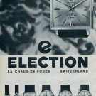 1964 Election Watch Company Vintage 1964 Swiss Ad Suisse Advert Horlogerie Horology