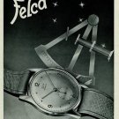 1951 Felca Watch Company Switzerland Vintage 1951 Swiss Ad Suisse Advert