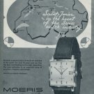 1964 Moeris Watch Company Saint-Imier Switzerland Vintage 1964 Swiss Ad Suisse Advert