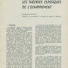 1959 Theories Classiques de l' Echappement by Raymond Chaleat 1959 Swiss Magazine Article Suisse 1959 Theories Classiques de l' Echappement by Raymond Chaleat 1959 Swiss Magazine Article Suisse