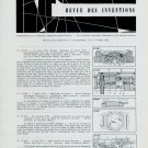 1958 Swiss Horology Patents Brevets Suisses Horlogerie 1959 Magazine Clipping