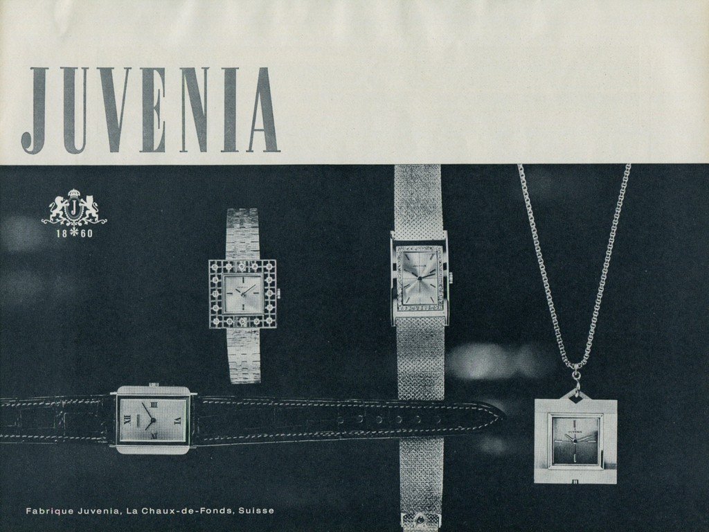 1965 Juvenia Watch Company La Chaux-de-Fonds Switzerland 1965 Swiss Ad Suisse Advert
