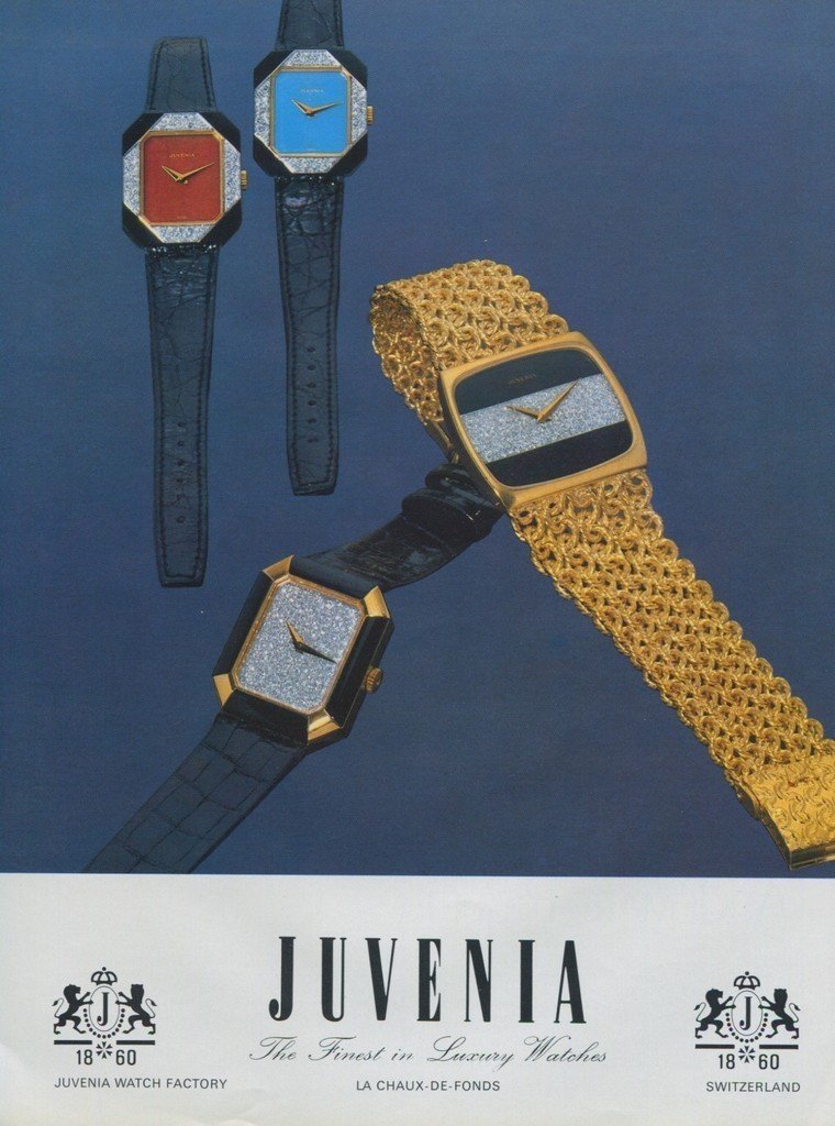 1977 Juvenia Watch Company Switzerland 1977 Swiss Ad Suisse Advert Horlogrie Horology