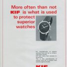1977 KIF Parechoc SA Company Switzerland Vintage 1977 Swiss Ad Suisse Advert Horlogerie Horology