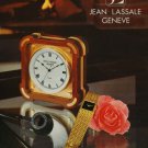 1976 Jean Lassale Watch Company Bouchet-Lassale SA Switzerland Vintage 1976 Swiss Ad Suisse Advert