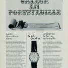 1967 Universal Geneve Watch Company Universal Watch Co. Golden Shadow 1967 Swiss Ad Suisse Advert