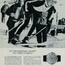 1967 Longines Watch Company Olympics Skiing Vintage 1967 Swiss Ad Suisse Advert Switzerland