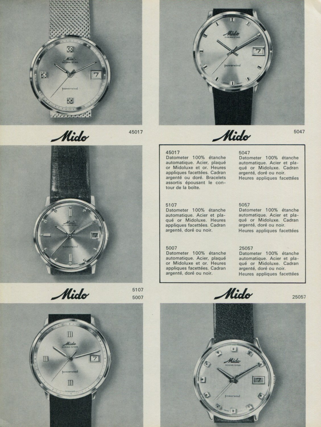 1967 Mido Watch Company G. Shaeren & Co SA Bienne Switzerland Vintage ...