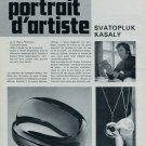 1976 Svatopluk Kasaly Portrait d'Artiste Jeweler 1976 Swiss Magazine Article 1976 Svatopluk Kasaly Portrait d'Artiste Jeweler 1976 Swiss Magazine Article