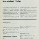 1964 Concours Chronometriques des Observatoires Suisses Swiss Magazine Article Horlogerie Horology 1964 Concours Chronometriques des Observatoires Suisses Swiss Magazine Article Horlogerie Horology