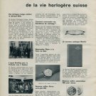 1960 Mido Watch Company Breitling Buren IWC Vintage 1960 Swiss Magazine Clipping Horology Horlogerie