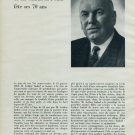 1962 Imhof Clock Company M. Arthur Imhof Fete 70 Ans 1962 Swiss Magazine Article Horlogerie Horology