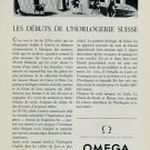 1953 Omega Watch Company Switzerland Vintage 1953 Swiss Ad Suisse Advert Horlogerie Horology